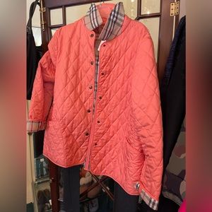 Orange Burberry coat